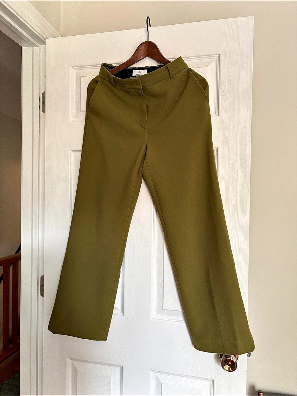 Babaton Command Pant Olive Straight-Leg Trousers Size 2